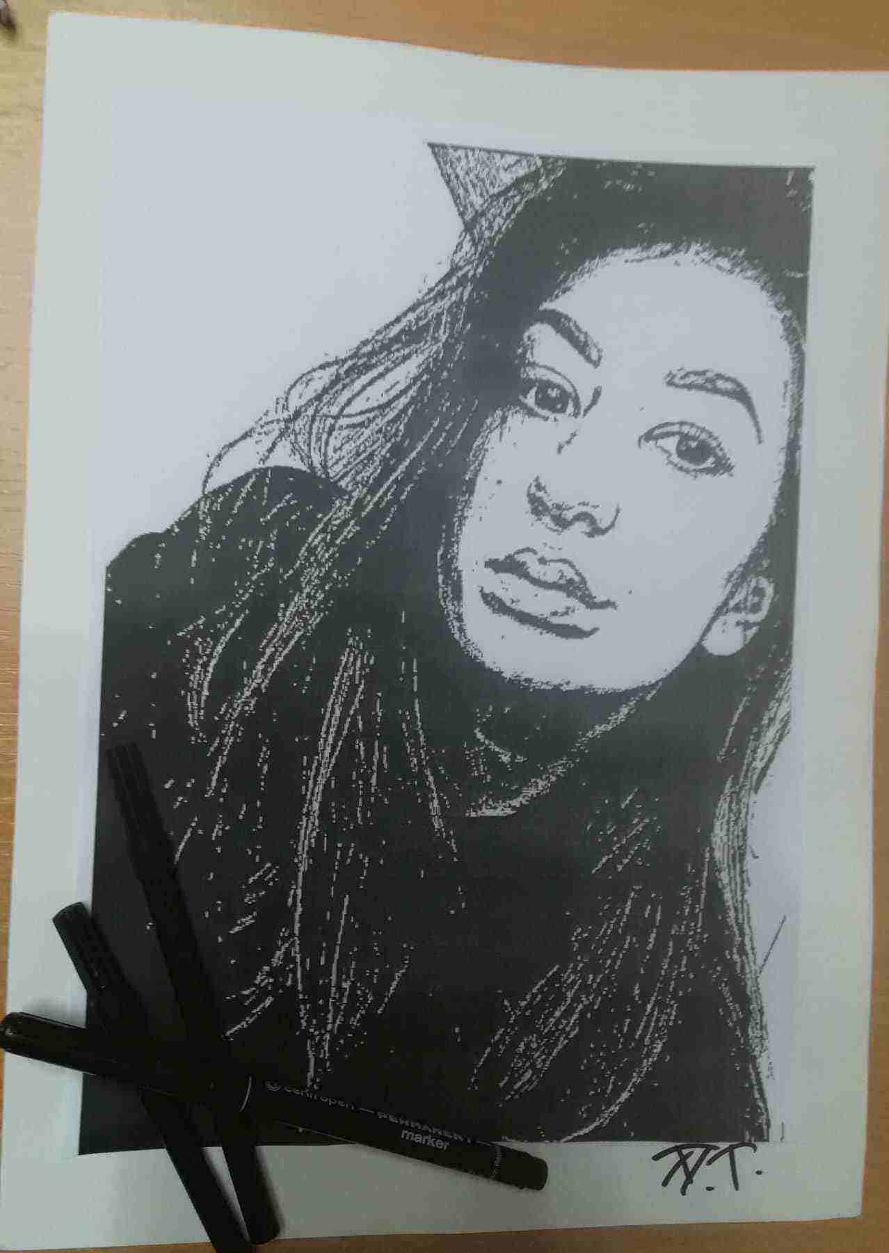Portret pop-art tehnika