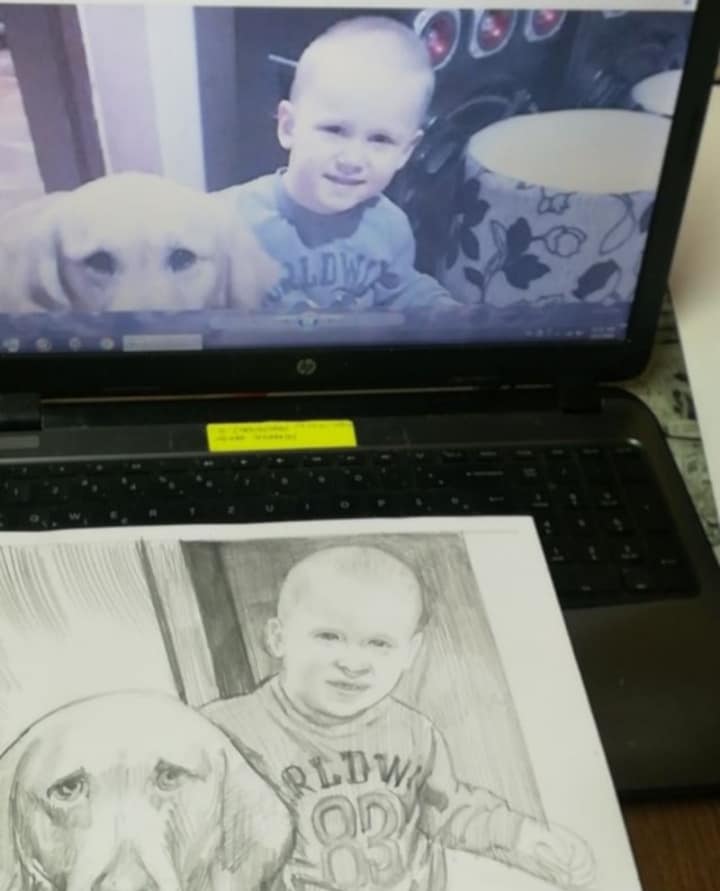 Portret dete i pas